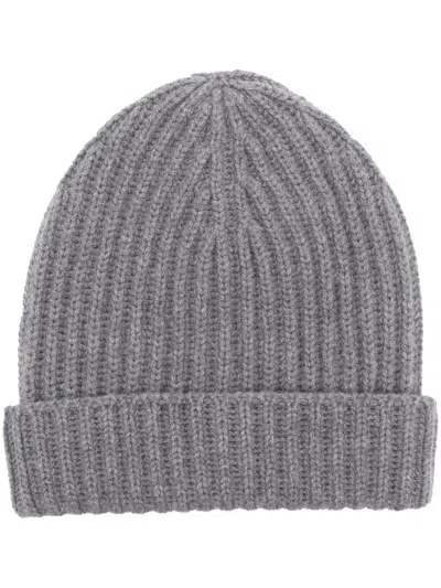 Malo English Folded Cuff Ribbed Pleated Brim