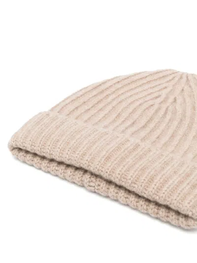 Malo English Folded Cuff Ribbed Pleated Brim