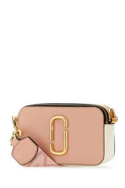 Marc Jacobs Multicolor Leather The Snapshot Crossbody Bag In Pink