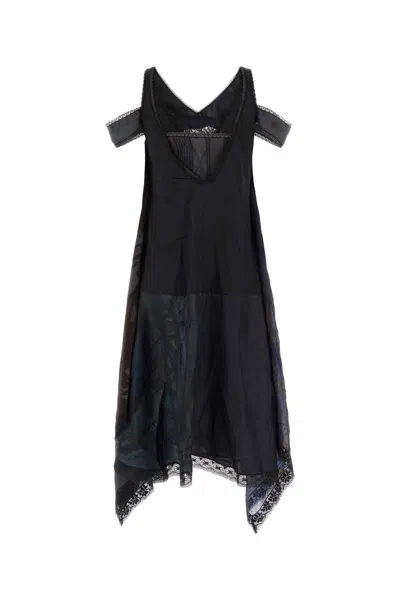 Marine Serre Regenerated Patchwork Midi Dress