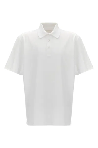 Givenchy White Polo Shirt With Logo Embroidery On The Front In Cotton Man In White
