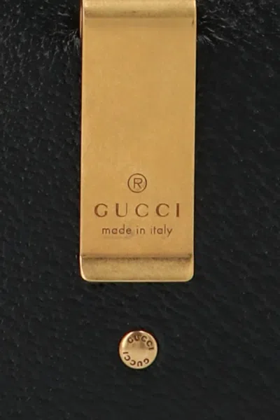 Gucci Gg Marmont Leather Card Holder In Black
