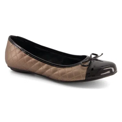 Andrea Classic Casual Ballerinas In Gold
