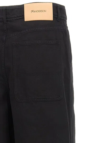 Jw Anderson J.w.anderson 'high Weist Wide Leg' Pants In Black