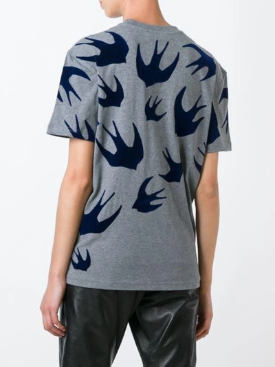 Shop Mcq By Alexander Mcqueen Mcq Alexander Mcqueen Swallow Swarm Patch T-shirt - Grey