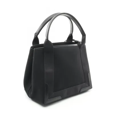 Pre-owned Balenciaga Black Canvas Leather Pouch Tote Bag ()