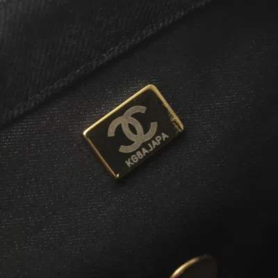 Pre-owned Chanel Black Multi-color Denim Shoulder Bag () In Black, Multi-color