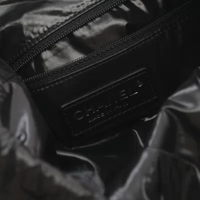 Pre-owned Chanel Black Multi-color Wool Leather Shoulder Bag () In Black, Multi-color