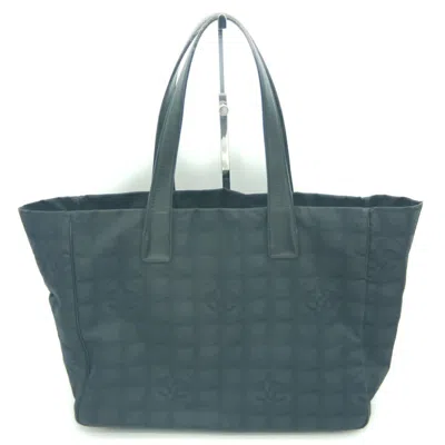 Pre-owned Chanel Black Nylon Leather Tote Bag ()
