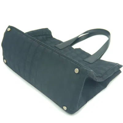 Pre-owned Chanel Black Nylon Leather Tote Bag ()