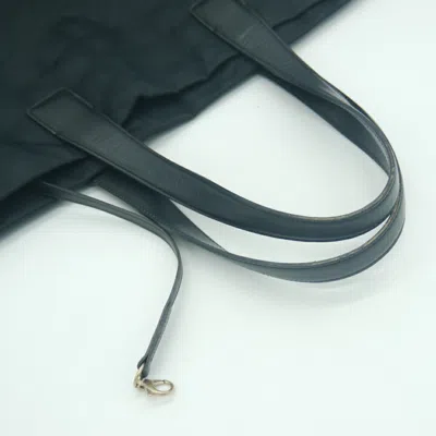 Pre-owned Chanel Black Nylon Leather Tote Bag ()
