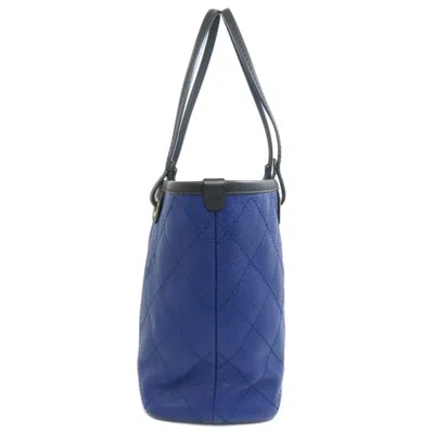 Pre-owned Chanel Blue Caviar Leather Tote Bag ()