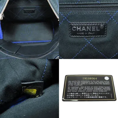 Pre-owned Chanel Blue Caviar Leather Tote Bag ()