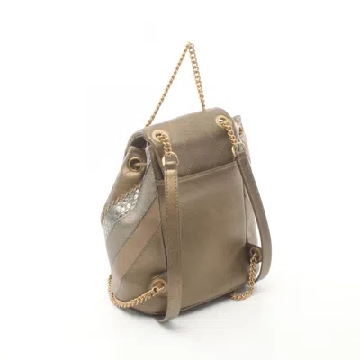 Pre-owned Chanel Brown Multi-color Leather Backpack () In Brown, Multi-color