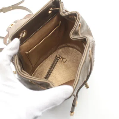 Pre-owned Chanel Brown Multi-color Leather Backpack () In Brown, Multi-color