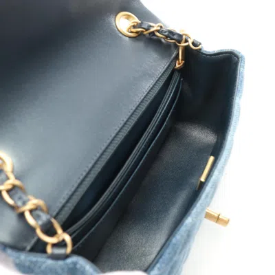 Pre-owned Chanel Navy Denim Shoulder Bag ()