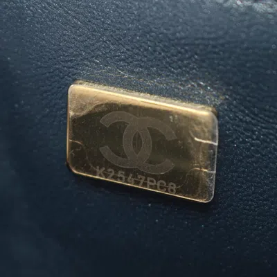 Pre-owned Chanel Navy Denim Shoulder Bag ()