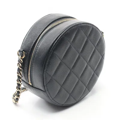 Pre-owned Chanel Navy Leather Shoulder Bag ()