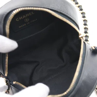 Pre-owned Chanel Navy Leather Shoulder Bag ()