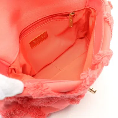 Pre-owned Chanel Pink Canvas Shoulder Bag ()