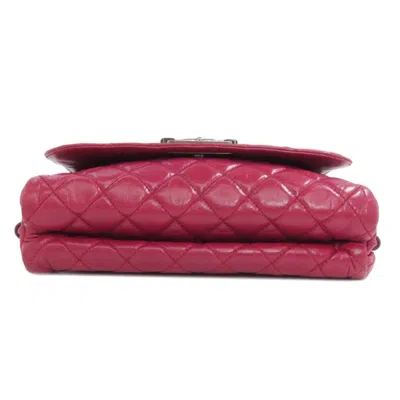 Pre-owned Chanel Red Color Leather Shoulder Bag ()