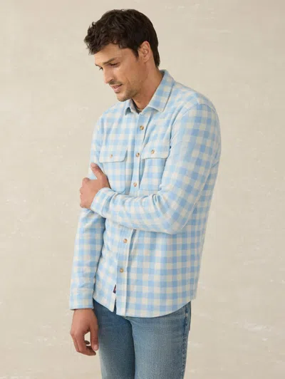 Faherty Legend Sweater Shirt In Valley Creek Gingham