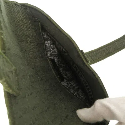 Pre-owned Dior Christian  Khaki Canvas Fanny Pack Saddle Bag ()