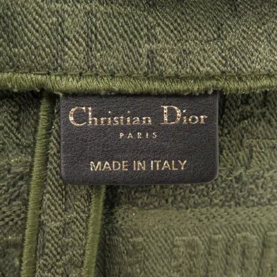 Pre-owned Dior Christian  Khaki Canvas Fanny Pack Saddle Bag ()