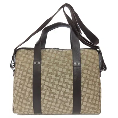 Pre-owned Dunhill Brown Canvas Shoulder Bag ()
