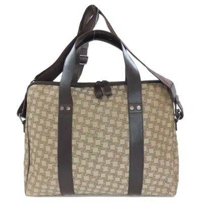 Pre-owned Dunhill Brown Canvas Shoulder Bag ()