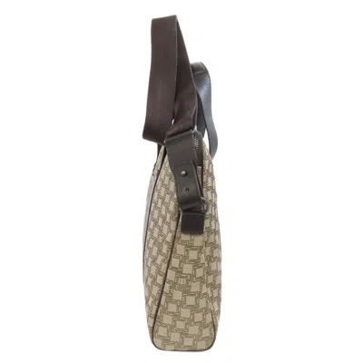 Pre-owned Dunhill Brown Canvas Shoulder Bag ()
