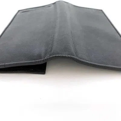 Pre-owned Dunhill Black Leather Long Wallet (bi-fold) ()
