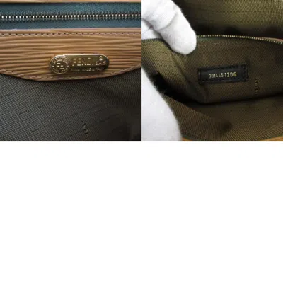 Pre-owned Fendi Zucca Brown Canvas Handbag Shoulder Bag ()