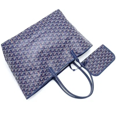 Pre-owned Goyard Navy Pvc Leather Tote Bag ()