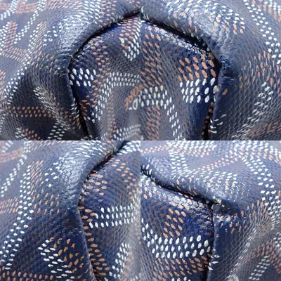 Pre-owned Goyard Navy Pvc Leather Tote Bag ()