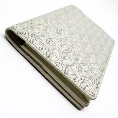 Pre-owned Goyard White Leather Long Wallet (bi-fold) ()