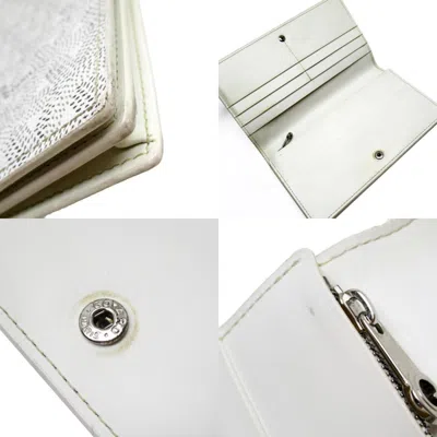 Pre-owned Goyard White Leather Long Wallet (bi-fold) ()