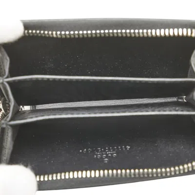 Pre-owned Gucci Beige Black Pvc Leather Coin Purse/coin Case () In Beige, Black