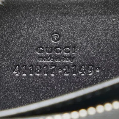 Pre-owned Gucci Beige Black Pvc Leather Coin Purse/coin Case () In Beige, Black
