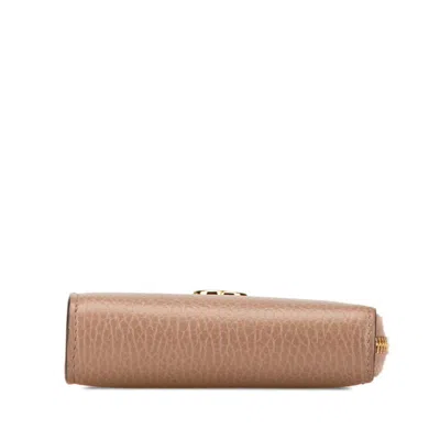 Pre-owned Gucci Beige Pvc Leather Wallet (bi-fold) ()