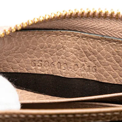 Pre-owned Gucci Beige Pvc Leather Wallet (bi-fold) ()