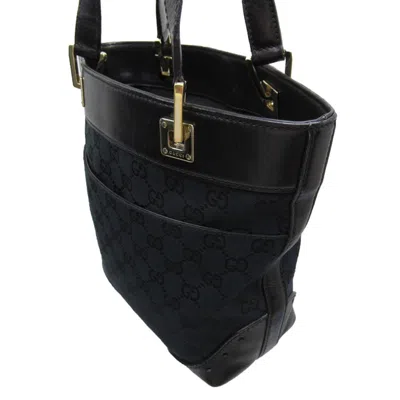 Pre-owned Gucci Black Gg Canvas Shoulder Bag ()