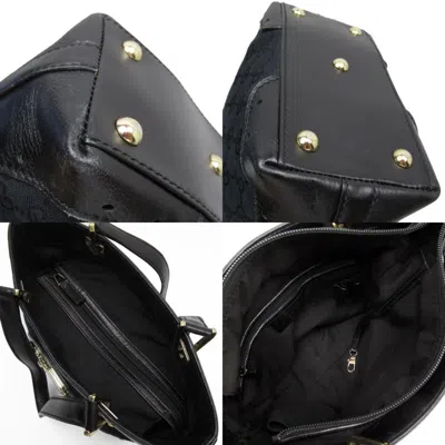 Pre-owned Gucci Black Gg Canvas Shoulder Bag ()
