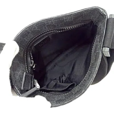Pre-owned Gucci Black Gg Supreme Canvas Shoulder Bag ()