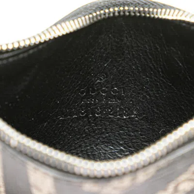 Pre-owned Gucci Black Khaki Pvc Leather Coin Purse/coin Case () In Black, Khaki