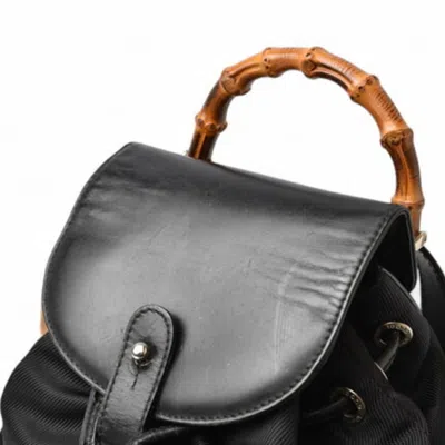 Pre-owned Gucci Black Leather Backpack ()