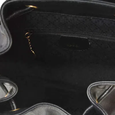 Pre-owned Gucci Black Leather Backpack ()