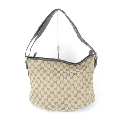 Pre-owned Gucci Brown Gg Canvas Shoulder Bag ()