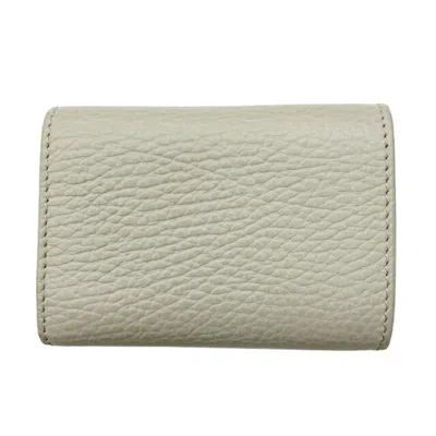 Pre-owned Gucci Gray Leather Wallet (tri-fold) ()