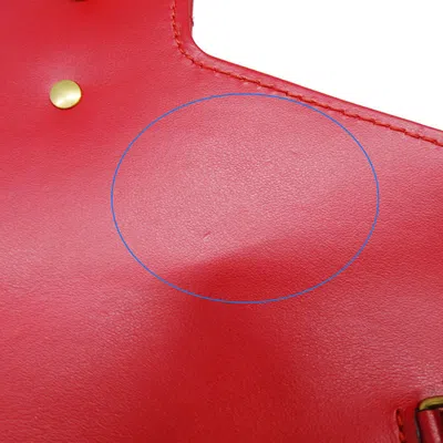 Pre-owned Gucci Red Color Leather Shoulder Bag ()